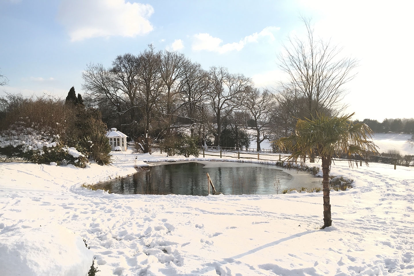 Gartenart | Portfolio | Swimming ponds in winter