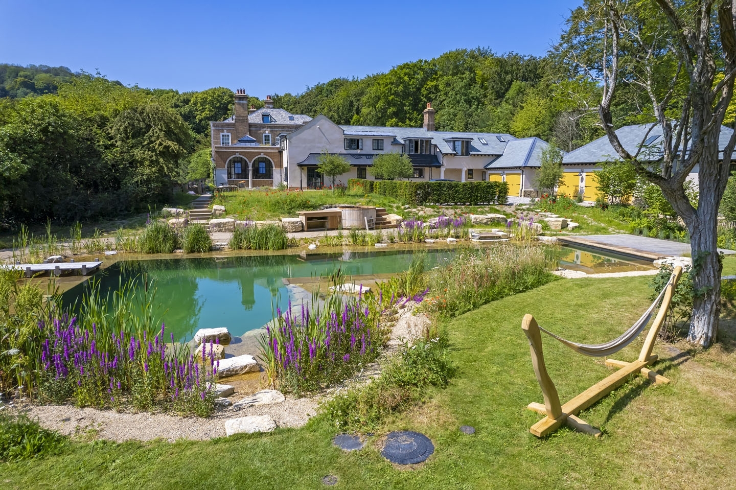 Swimming pond, natural swimming pool, Sussex