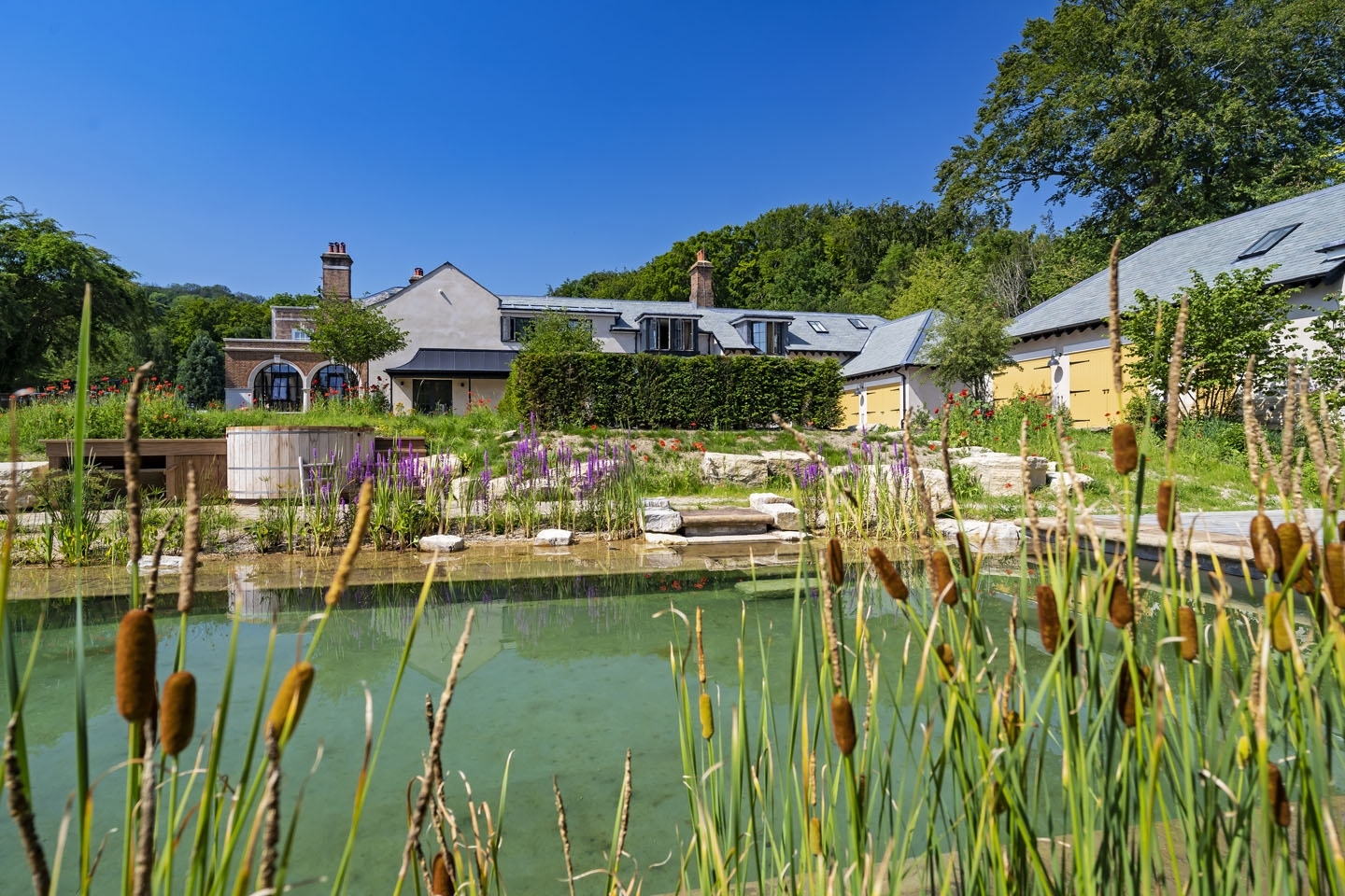 Swimming pond, natural swimming pool, Sussex